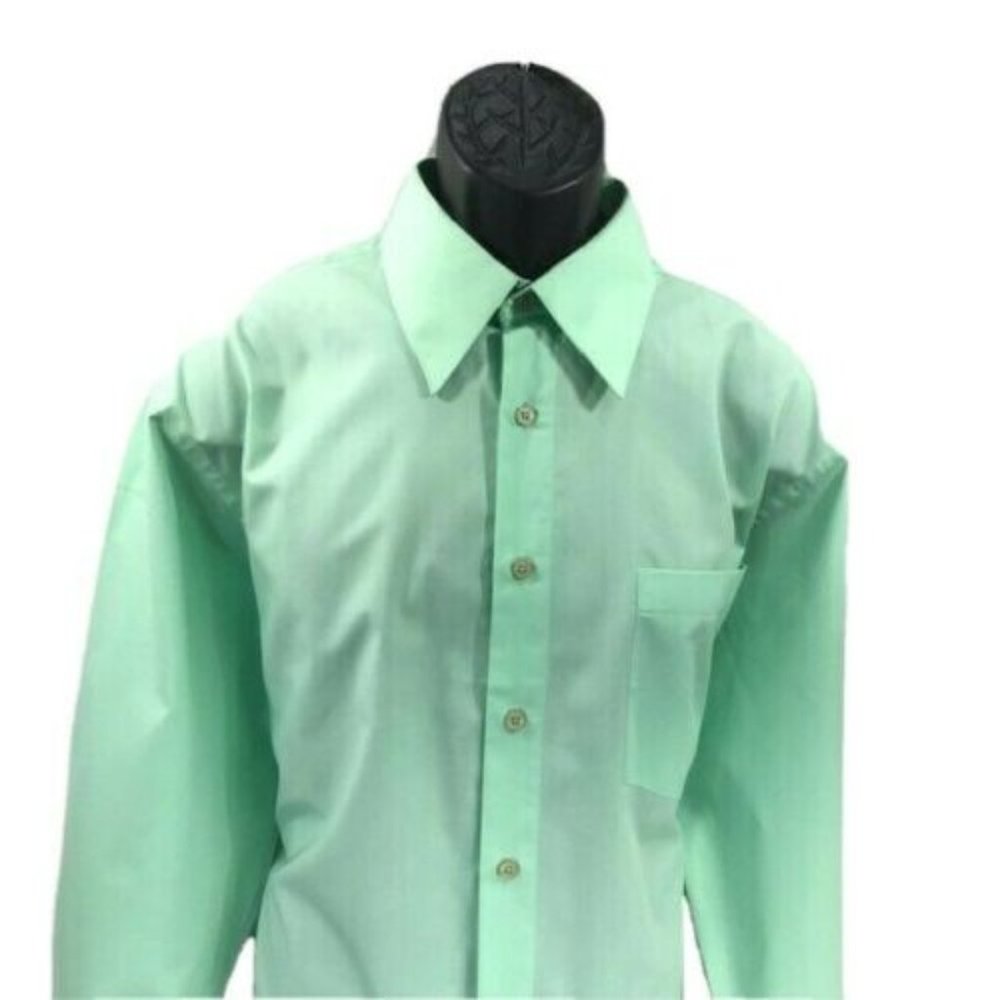 New Gen Men's Mint Green Dress Shirt Size 16.5